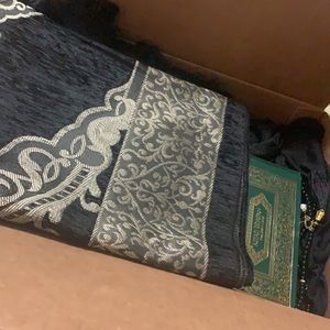 Prayer mat , prayer beads, prayer outfit for women .